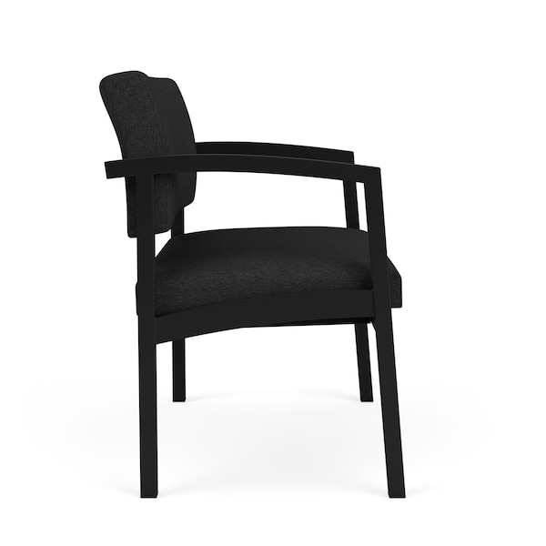 BlackChair,33W24.5L32H,Linette VinylSeat,Lenox SteelSeries